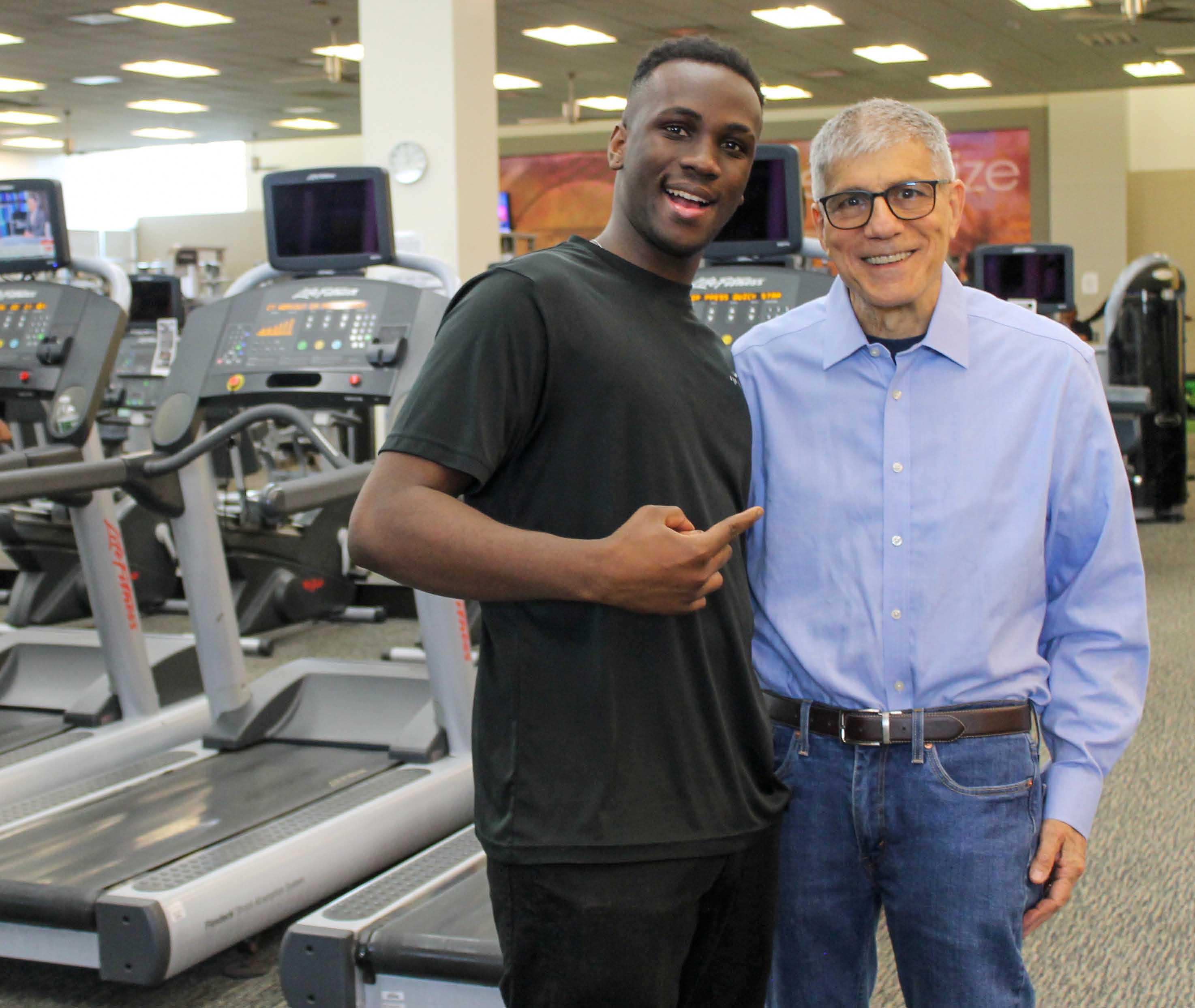 Candidate Larry Poster with Al at LA Fitness